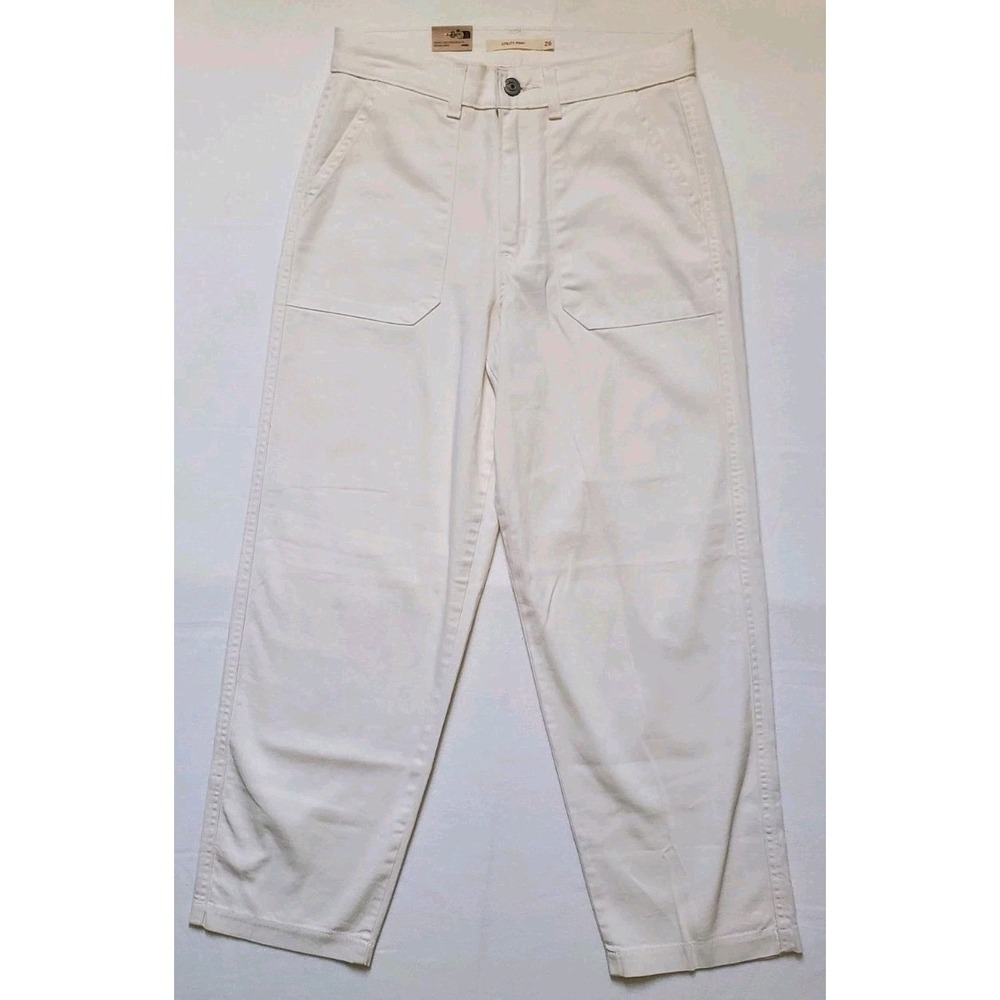 Levi's Women's Utility Pants Size 26x27 White Stretchy Twill Chino NWT